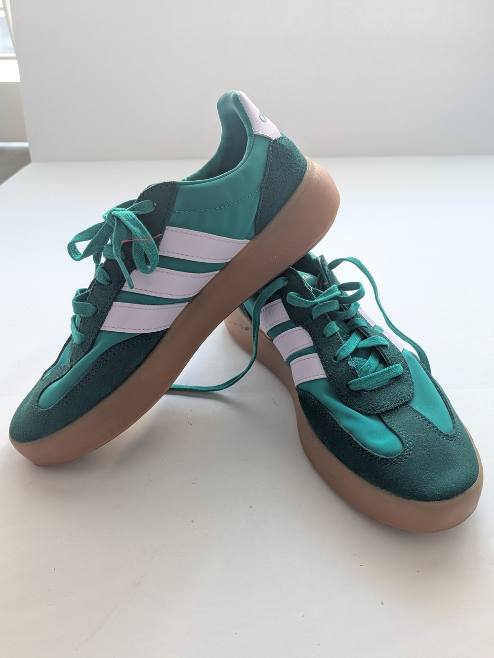 Adidas Barreda Decode Women’s 8.5 Green Suede Gum Sole